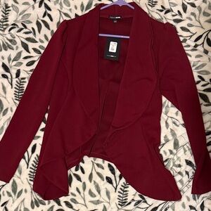 Fashion Nova Burgundy Jacket